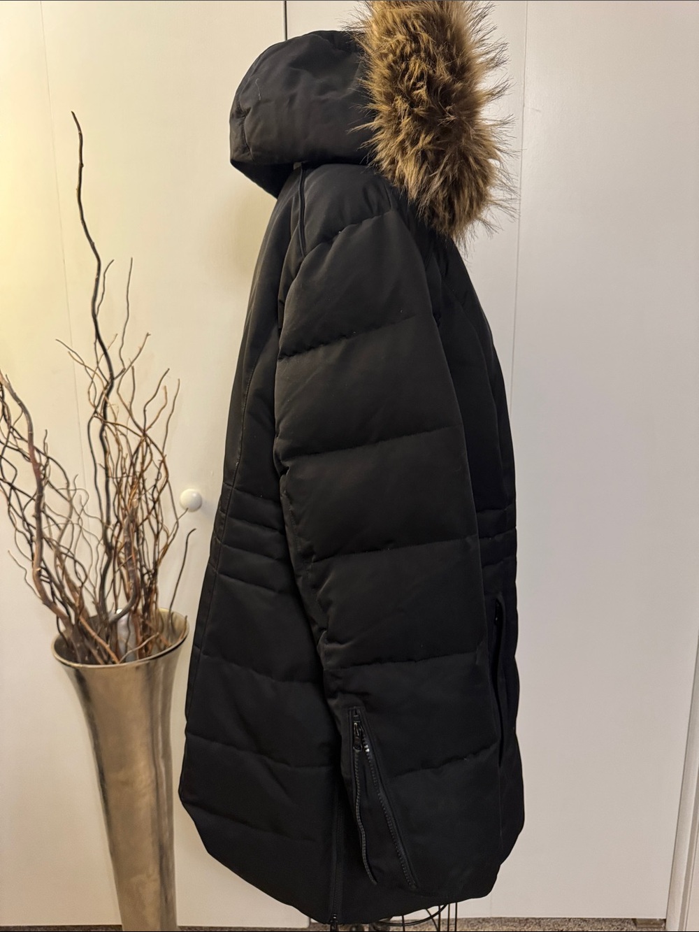 Arctic Expedition Black Faux Fur Trim Parka - Picture 5 of 8